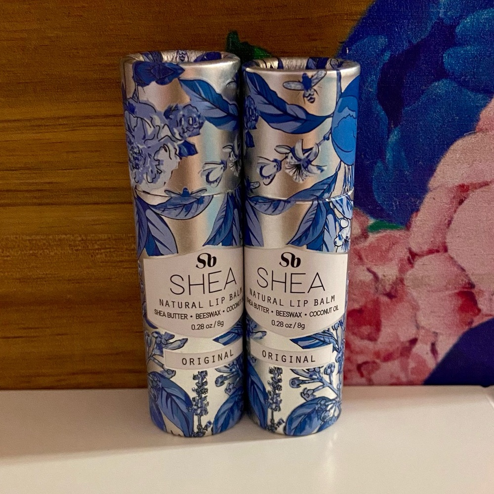 💎 x2 SHEABRAND Shea Natural Lip Balm Bundle Full-Size New